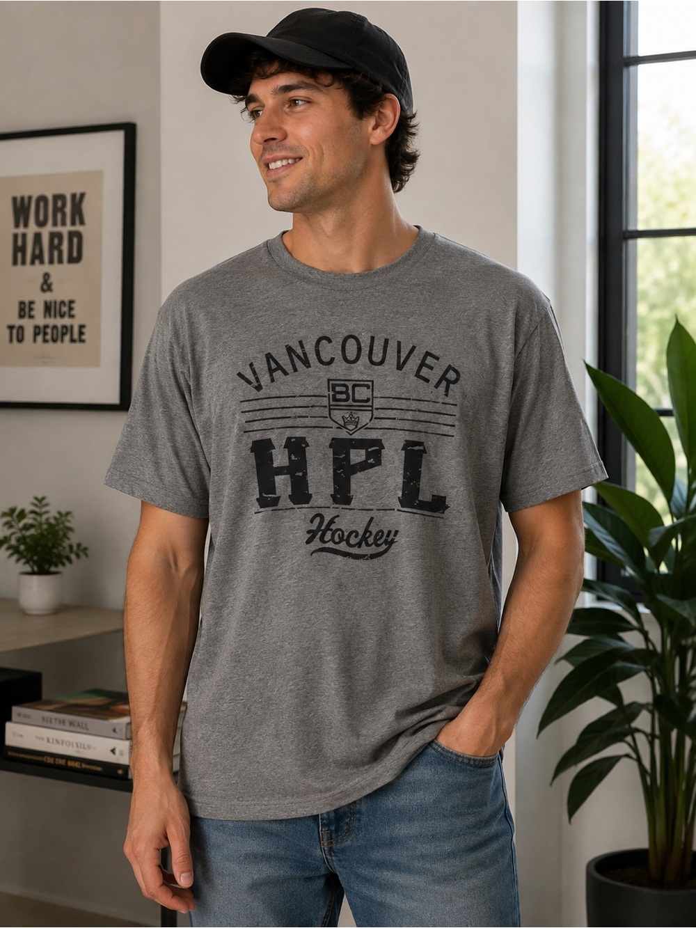 ATC Vancouver BC HPL Authentic Gray T-Shirt Size XL Athleisure Casual